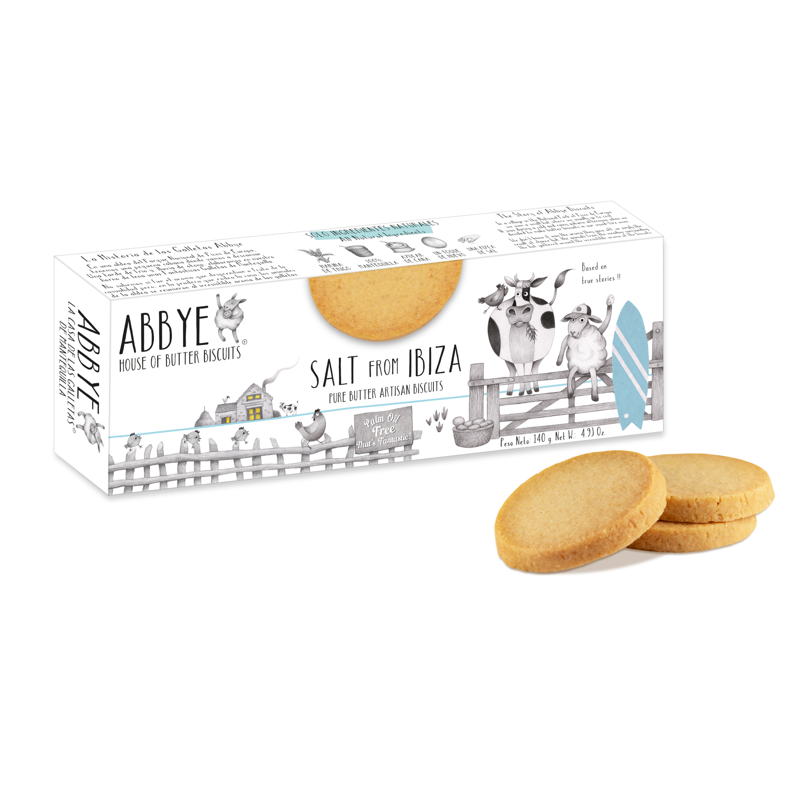 Handcrafted butter cookie with Ibiza salt